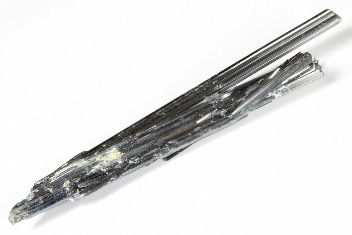 Very Lustrous, Metallic Stibnite Crystals - Jiangxi, China #182589